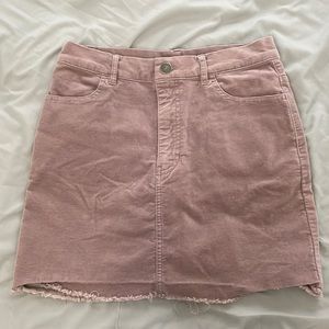 Pink jean skirt